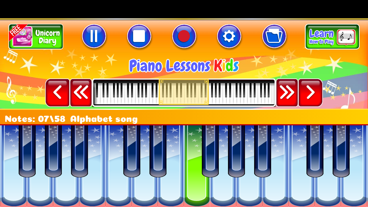 اسکرین شات 5 بازی Piano Lessons Kids