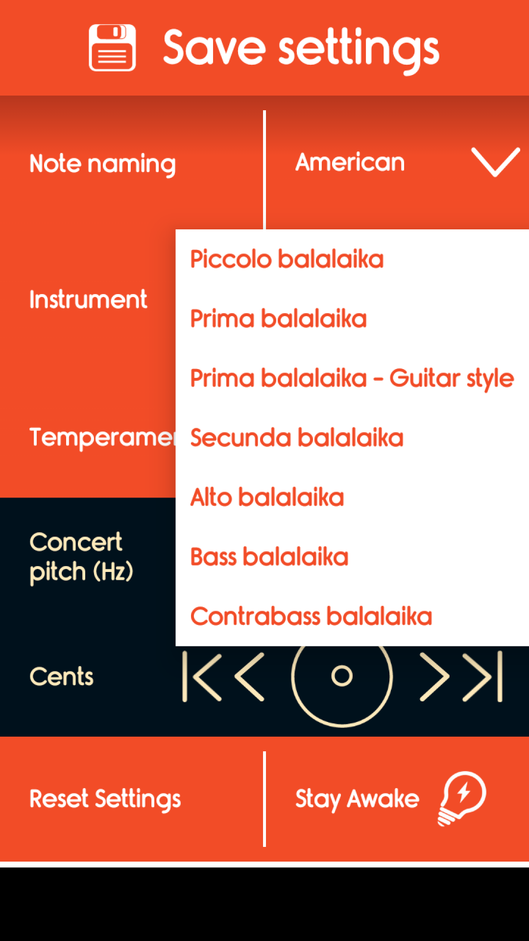 اسکرین شات 6 برنامه Master Balalaika Tuner