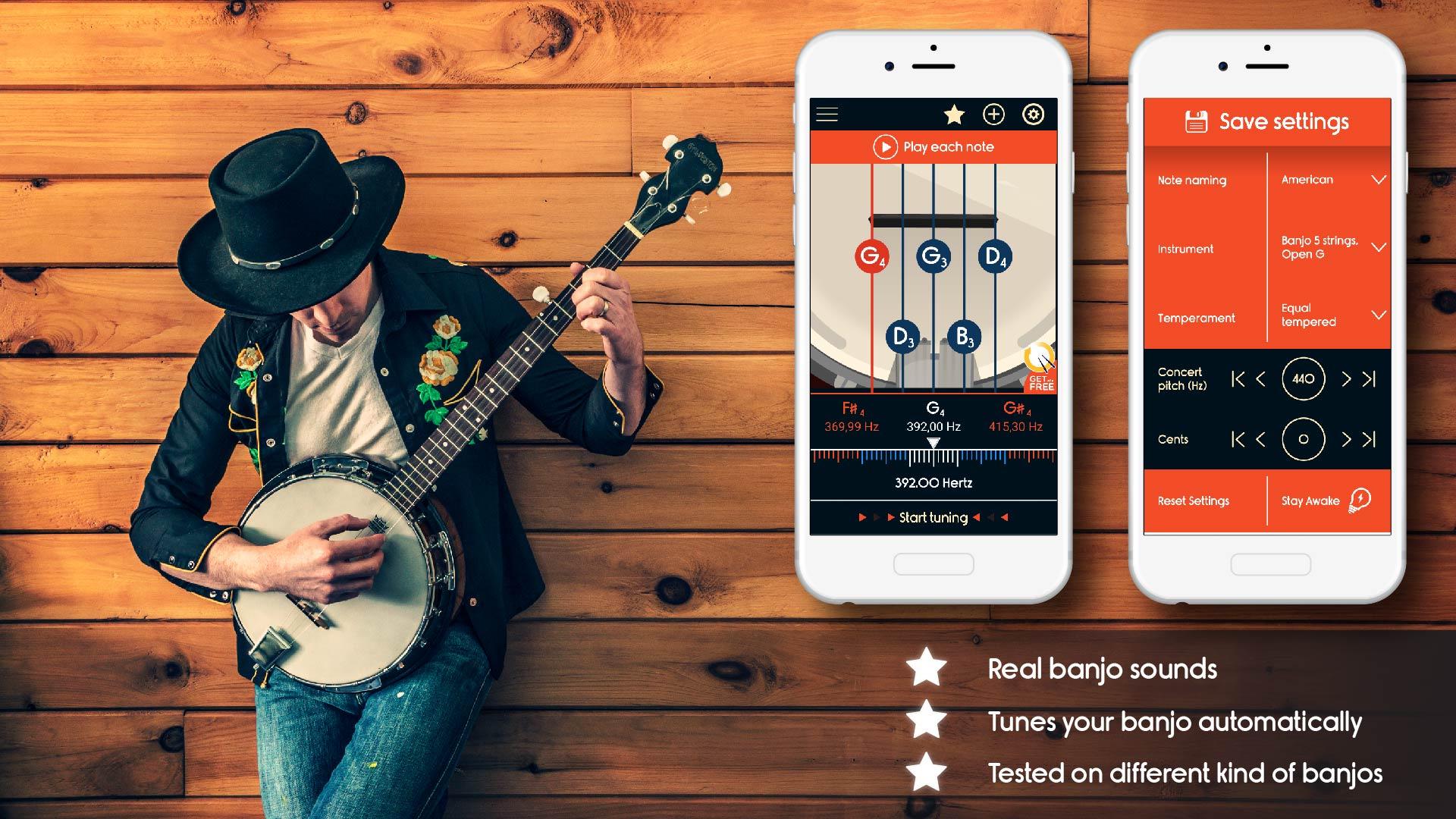 اسکرین شات 1 برنامه Master Banjo Tuner