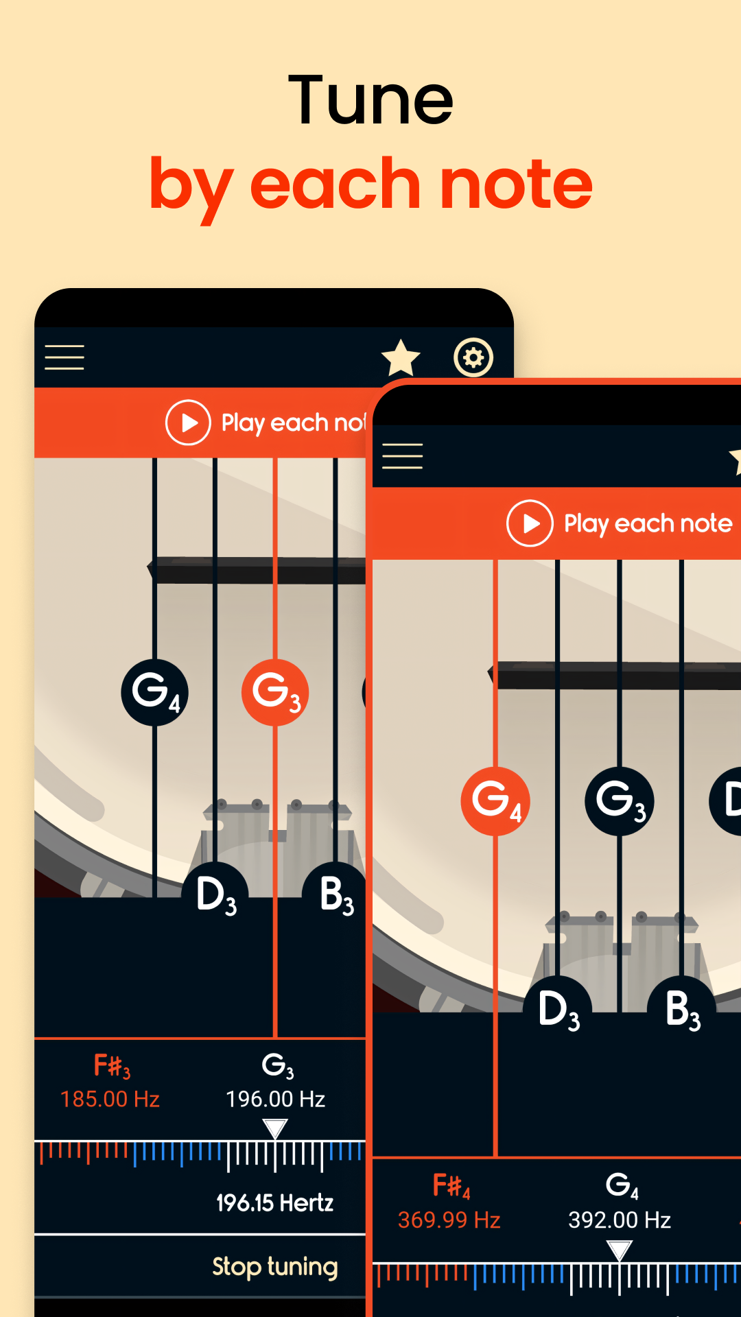 اسکرین شات 3 برنامه Master Banjo Tuner
