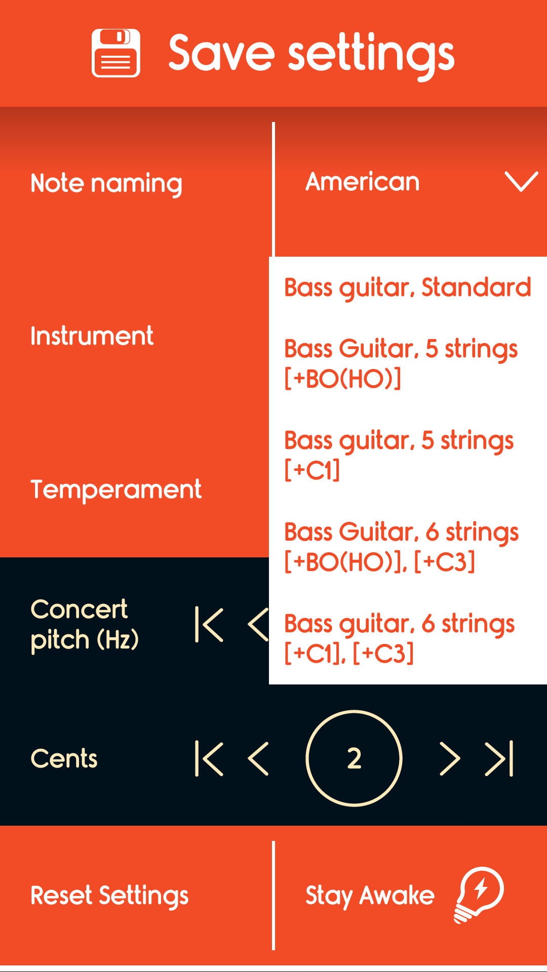 اسکرین شات 6 برنامه Master Bass Guitar Tuner