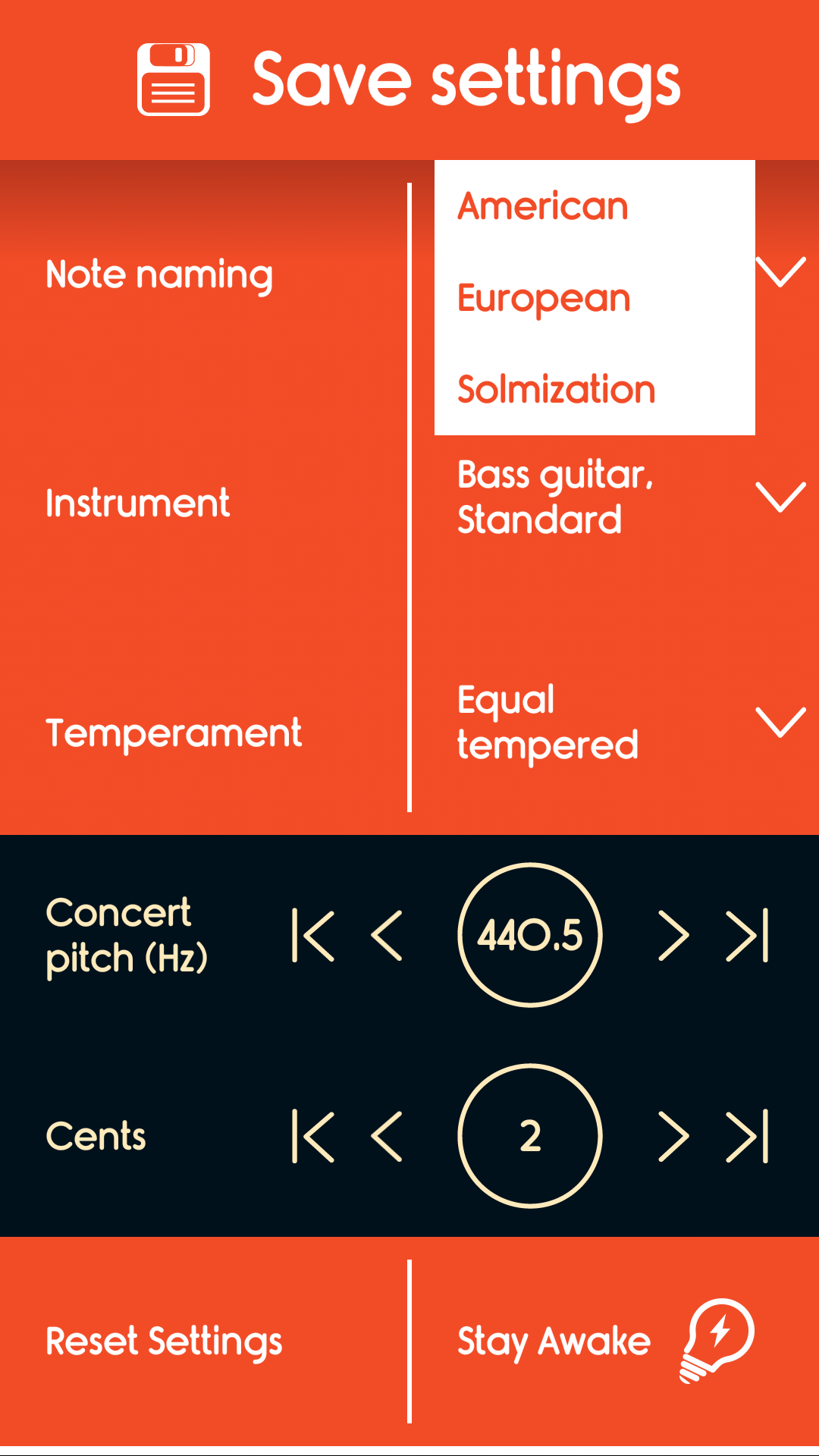 اسکرین شات 5 برنامه Master Bass Guitar Tuner