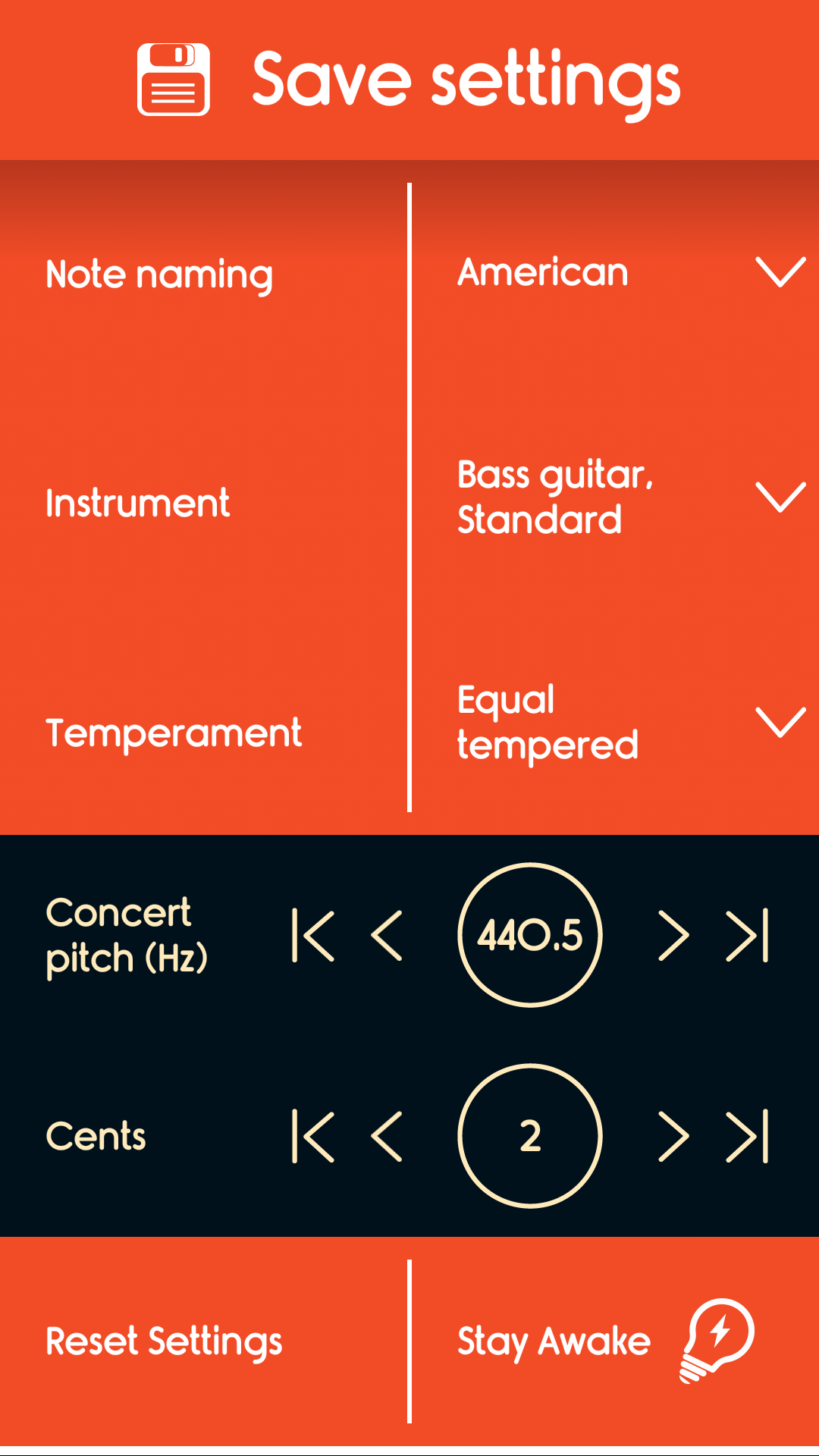 اسکرین شات 3 برنامه Master Bass Guitar Tuner