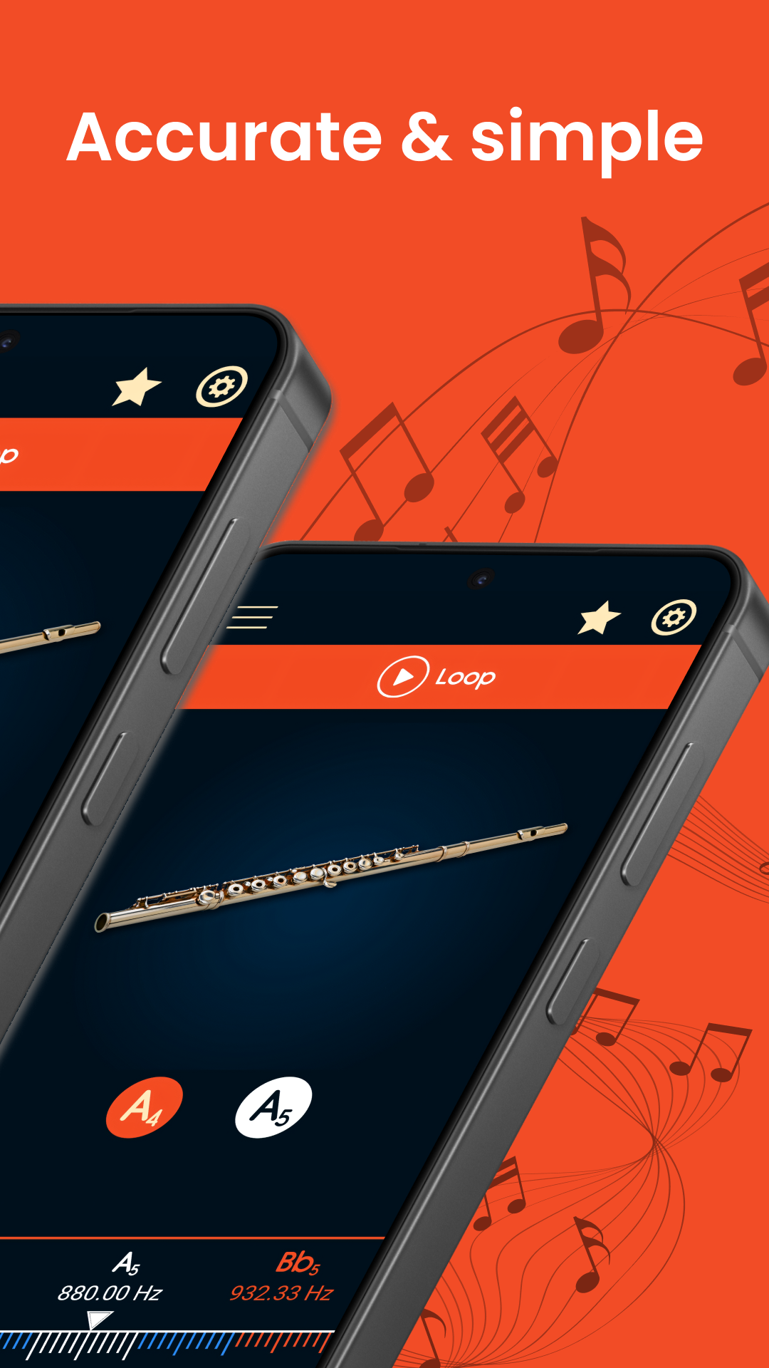 اسکرین شات 3 برنامه Master Flute Tuner