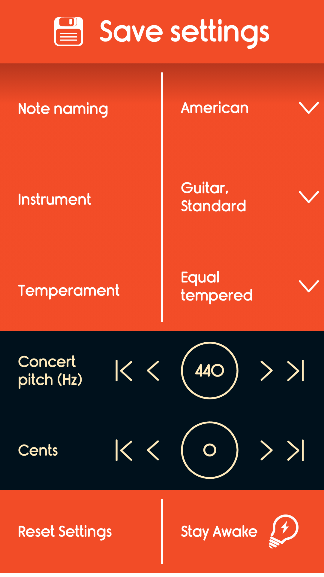 اسکرین شات 3 برنامه Master Guitar Tuner