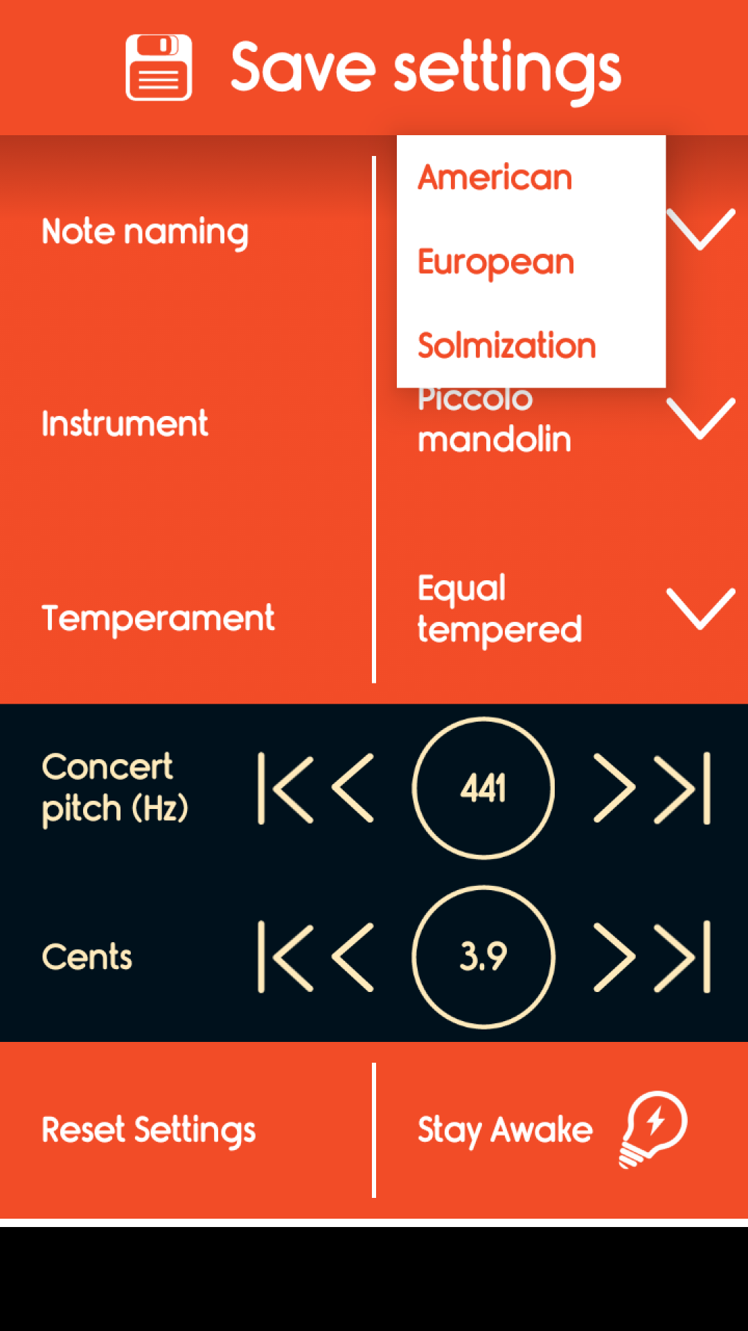 اسکرین شات 4 برنامه Master Mandolin Tuner