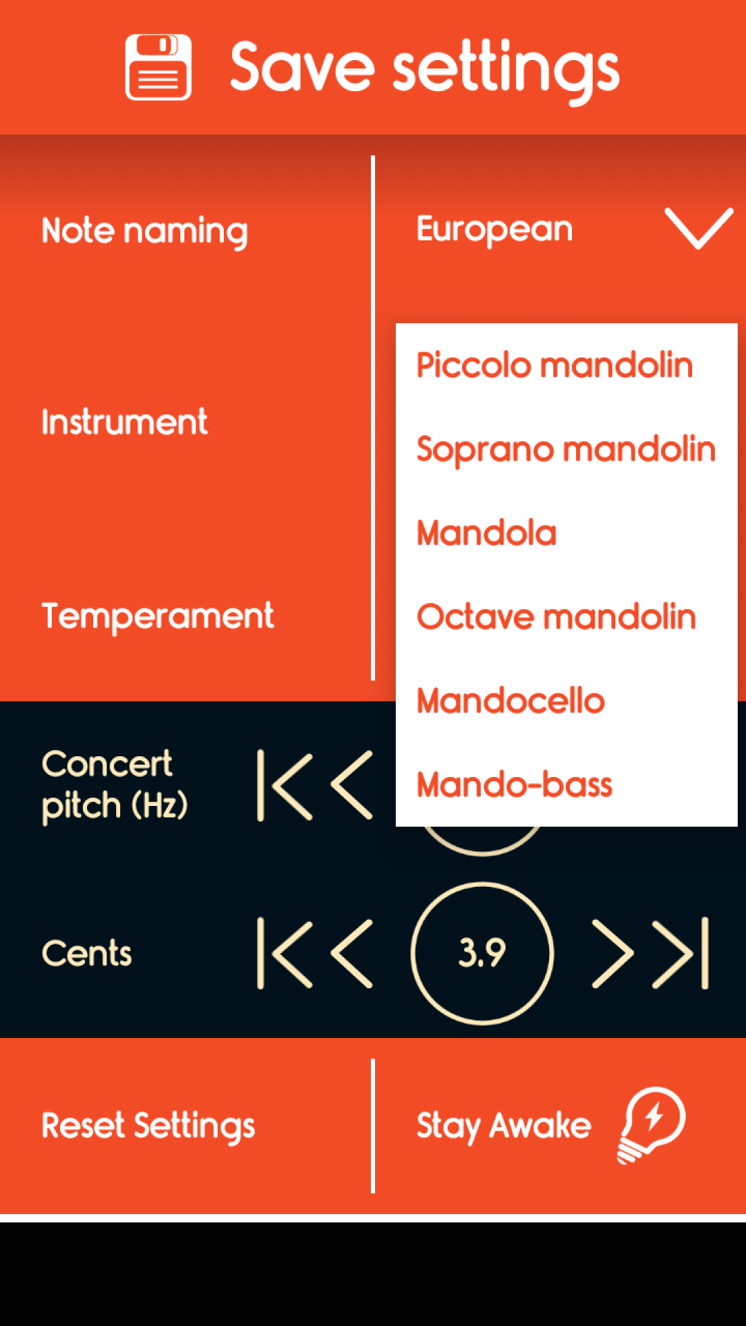 اسکرین شات 5 برنامه Master Mandolin Tuner