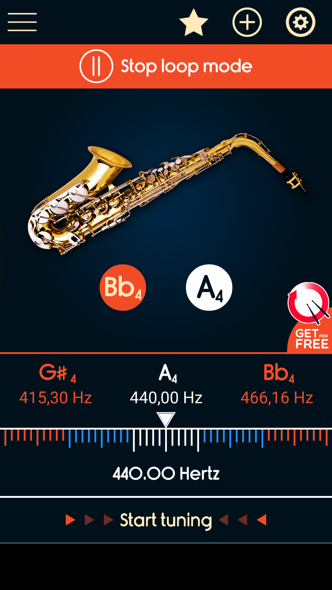 اسکرین شات 4 برنامه Master Saxophone Tuner