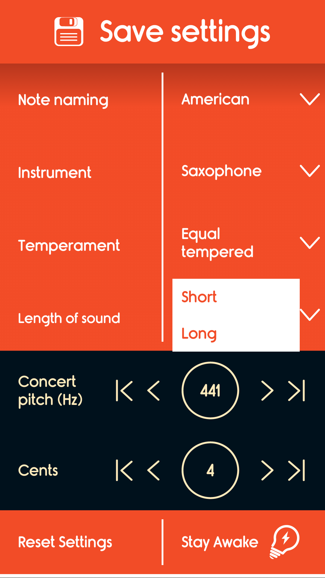 اسکرین شات 7 برنامه Master Saxophone Tuner