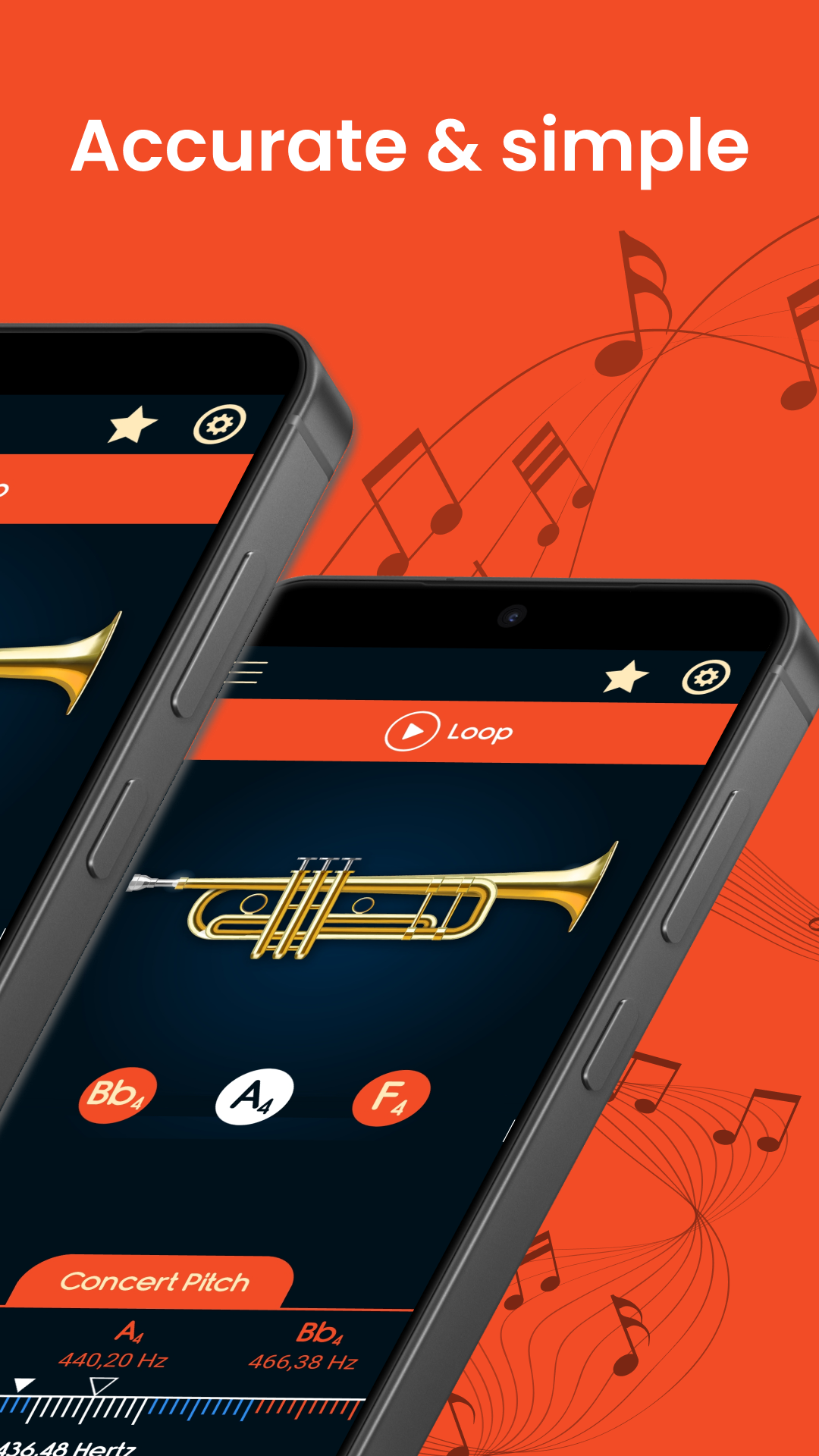 اسکرین شات 2 برنامه Master Trumpet Tuner