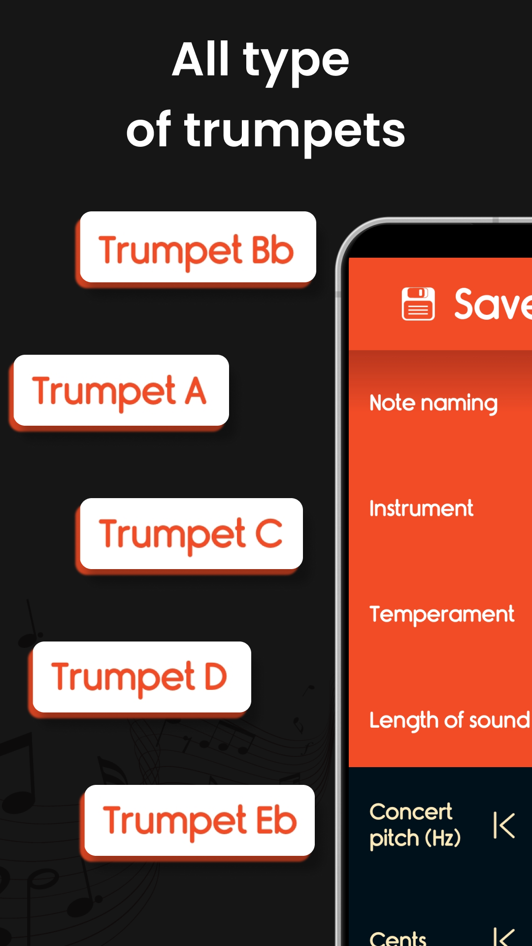 اسکرین شات 5 برنامه Master Trumpet Tuner