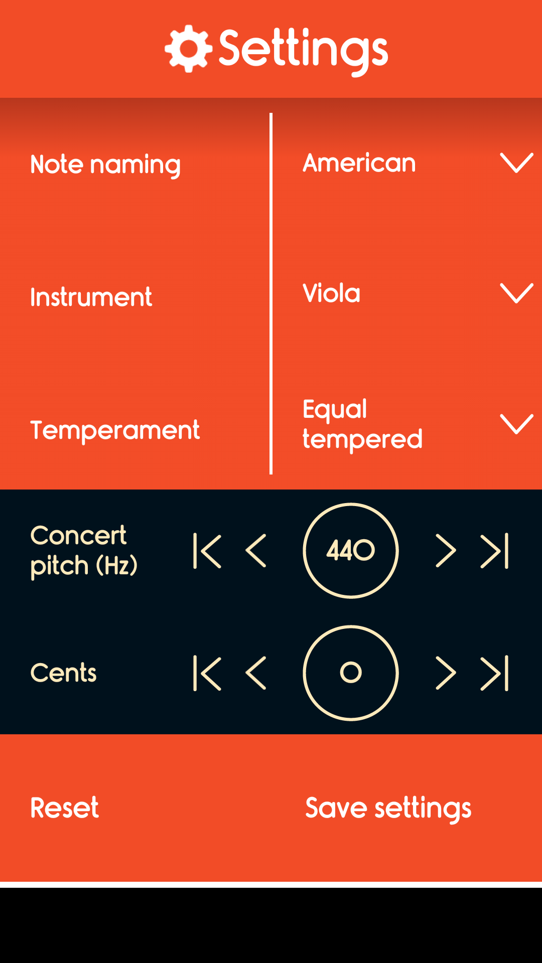 اسکرین شات 3 برنامه Master Viola Tuner