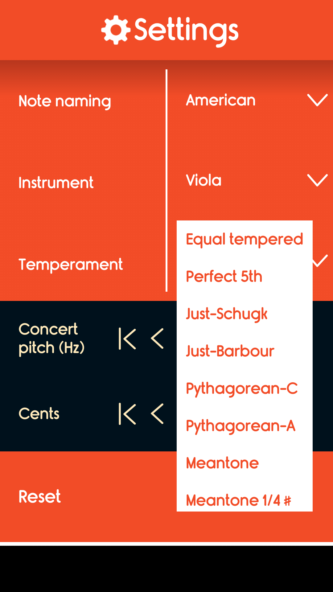 اسکرین شات 5 برنامه Master Viola Tuner