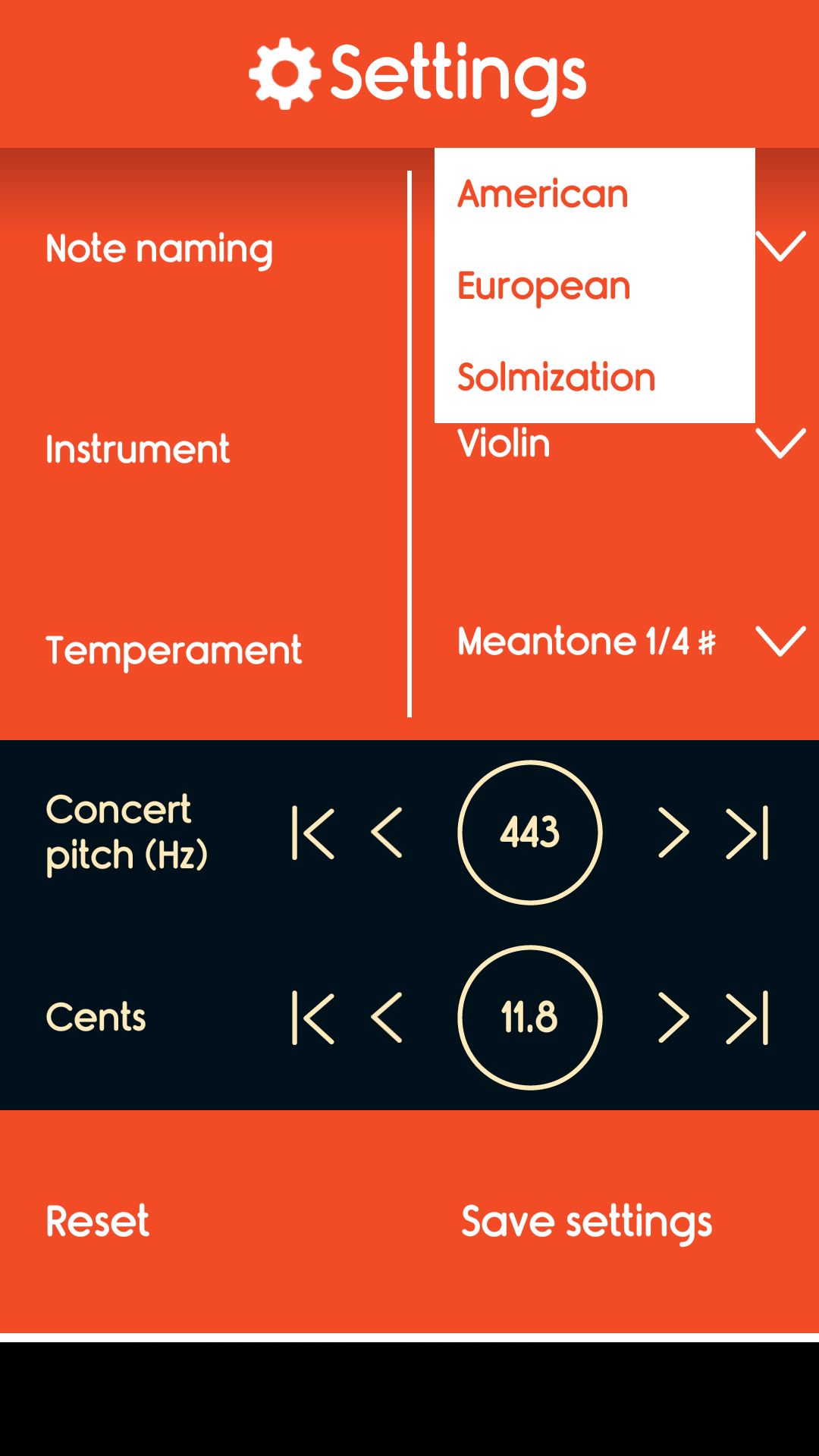 اسکرین شات 6 برنامه Master Violin Tuner