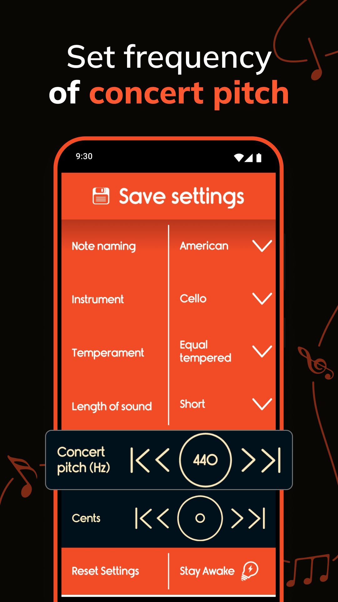 اسکرین شات 6 برنامه Master Violin Tuner