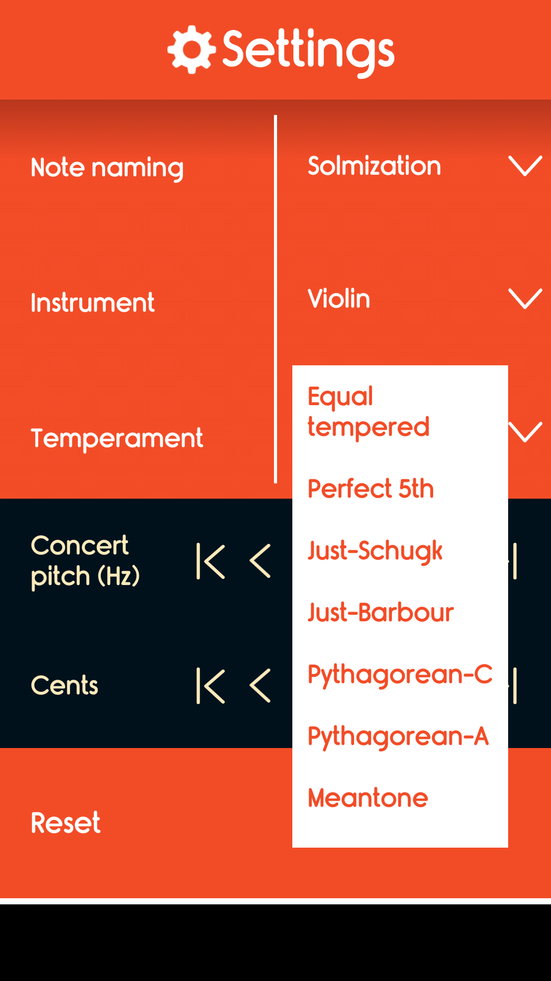 اسکرین شات 5 برنامه Master Violin Tuner