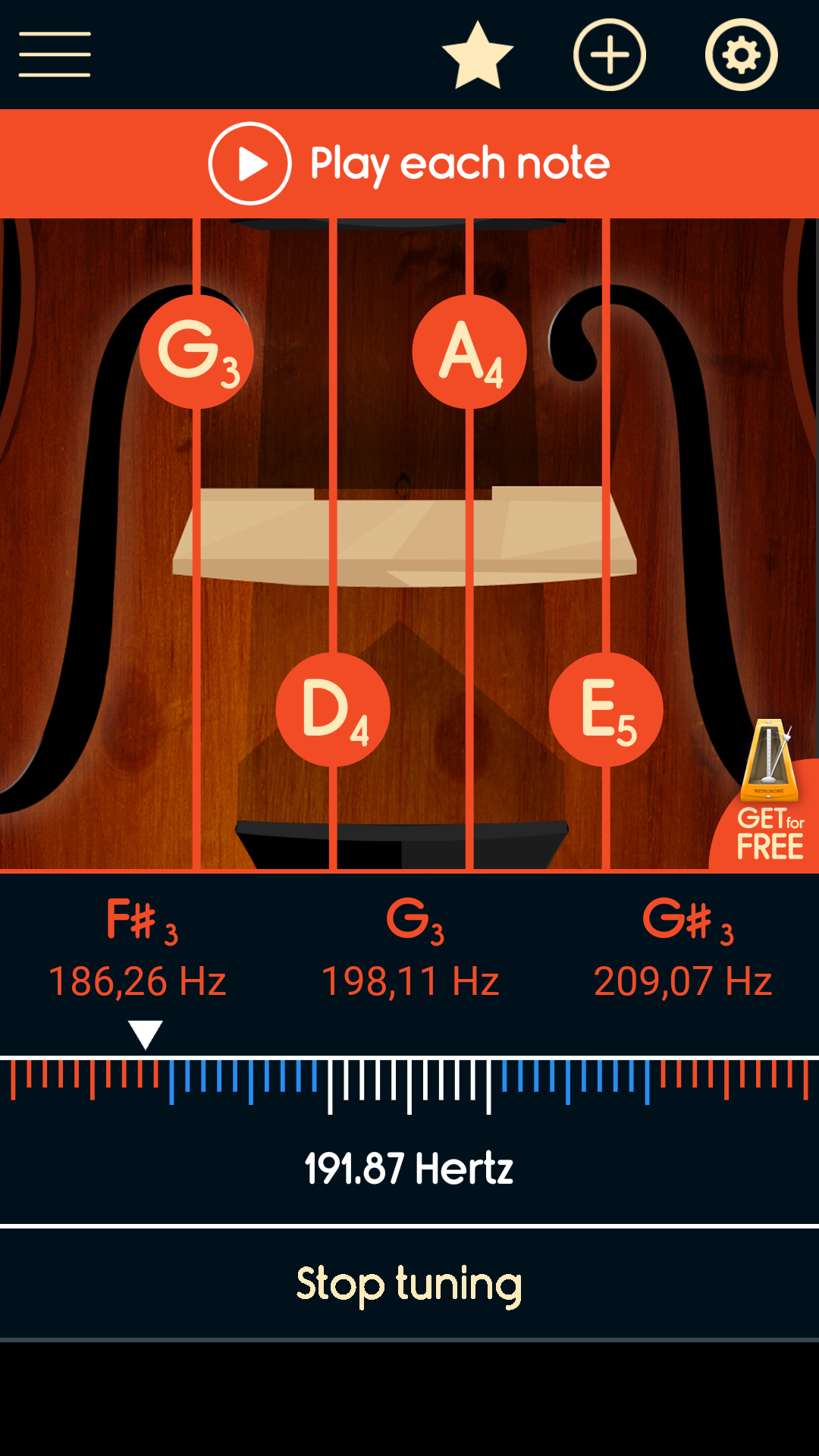 اسکرین شات 7 برنامه Master Violin Tuner