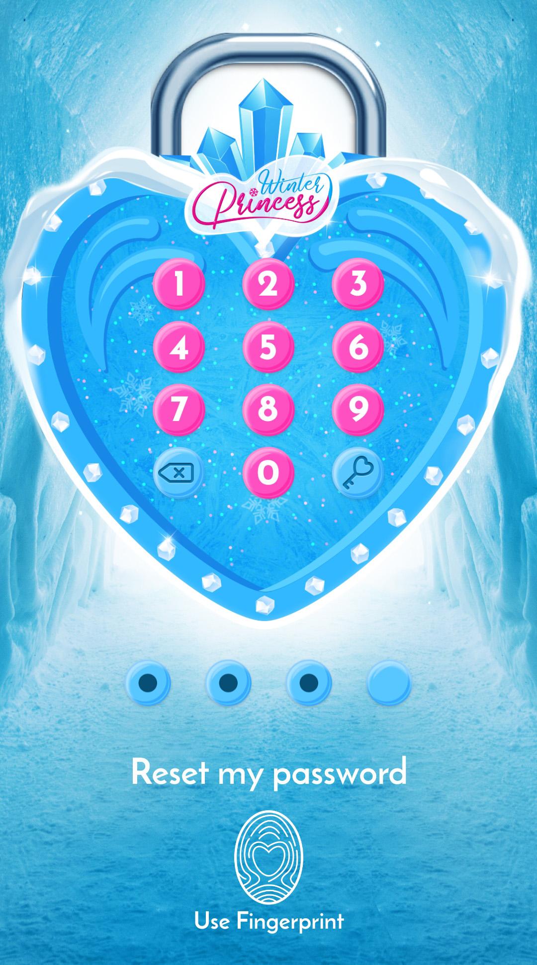 اسکرین شات 3 برنامه Winter Princess Diary: Lock