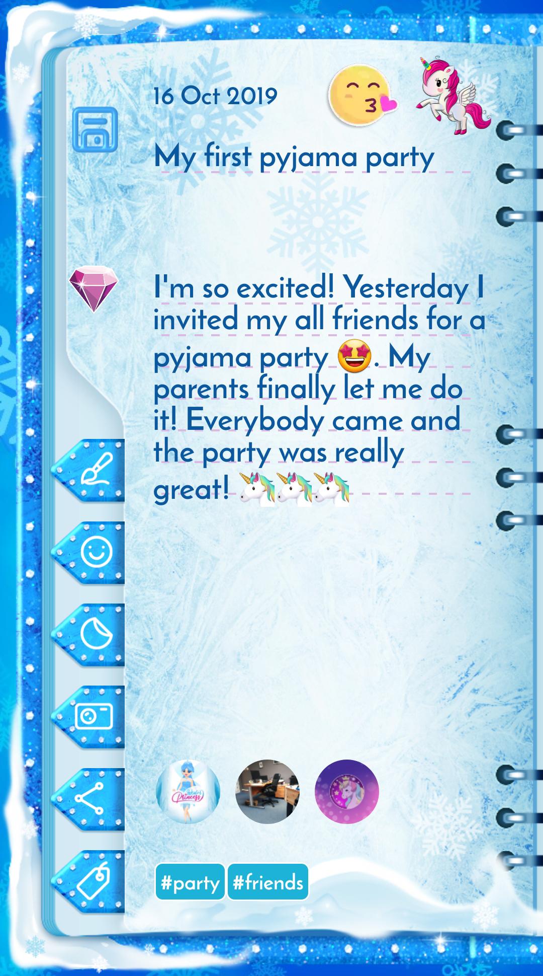 اسکرین شات 4 برنامه Winter Princess Diary: Lock