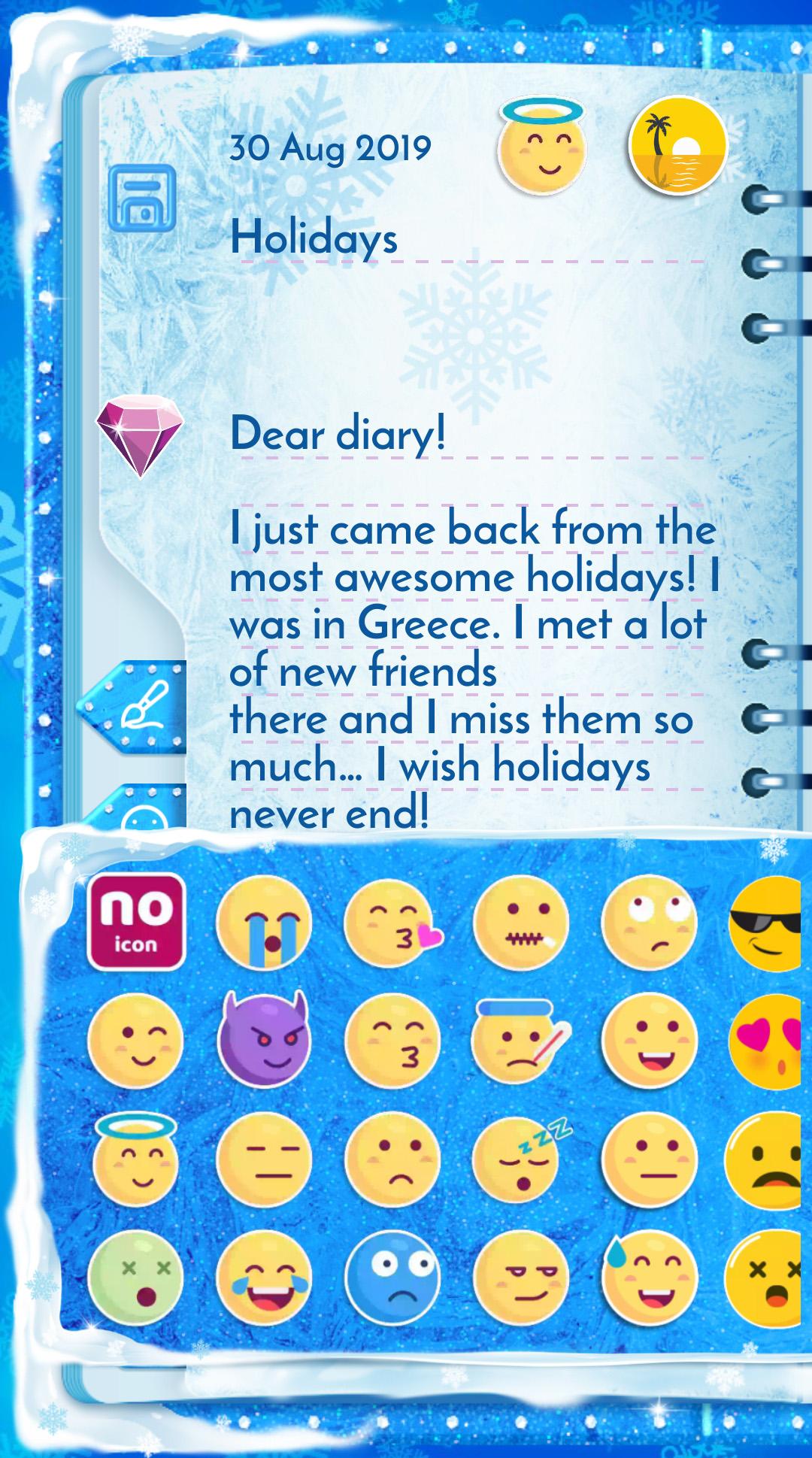 اسکرین شات 8 برنامه Winter Princess Diary: Lock
