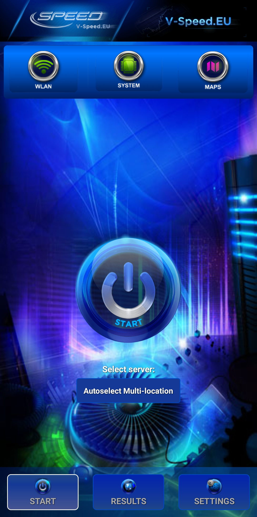 اسکرین شات 1 برنامه V-SPEED Speed Test