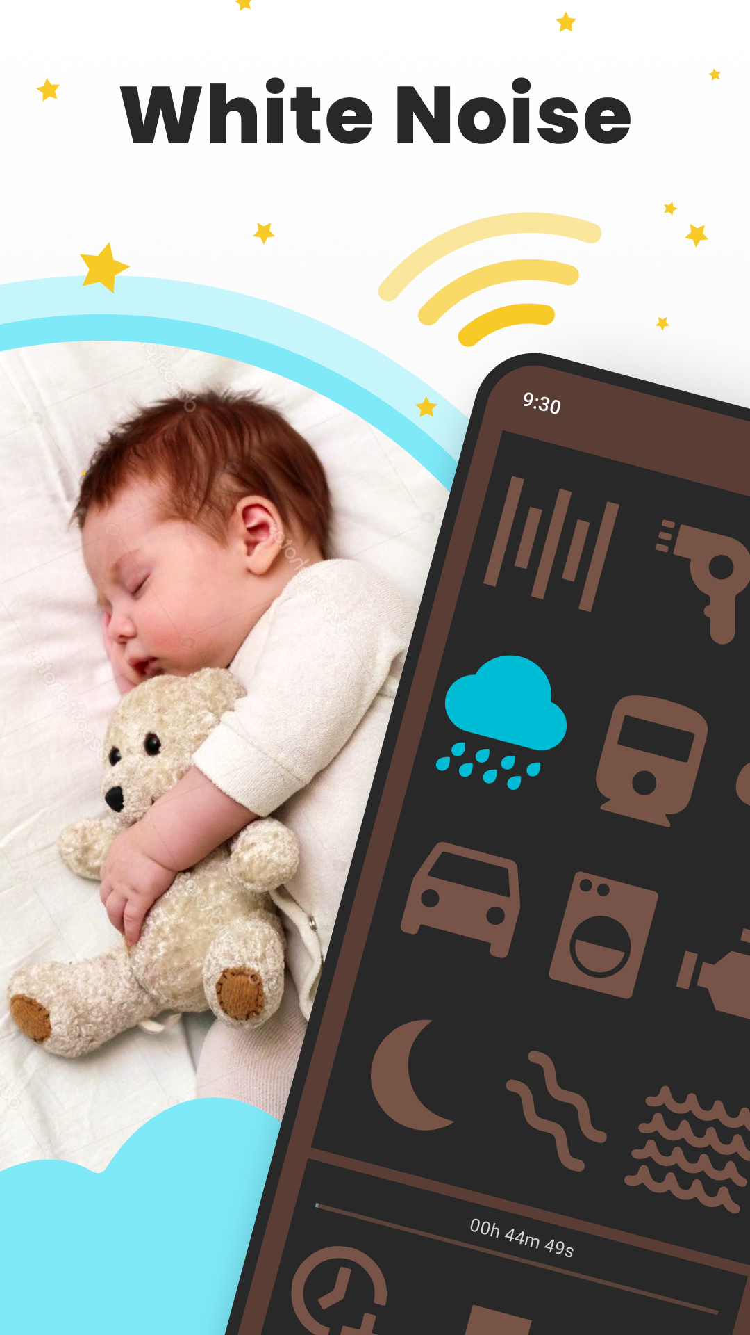 اسکرین شات 3 برنامه White Noise: Baby Sleep Sounds
