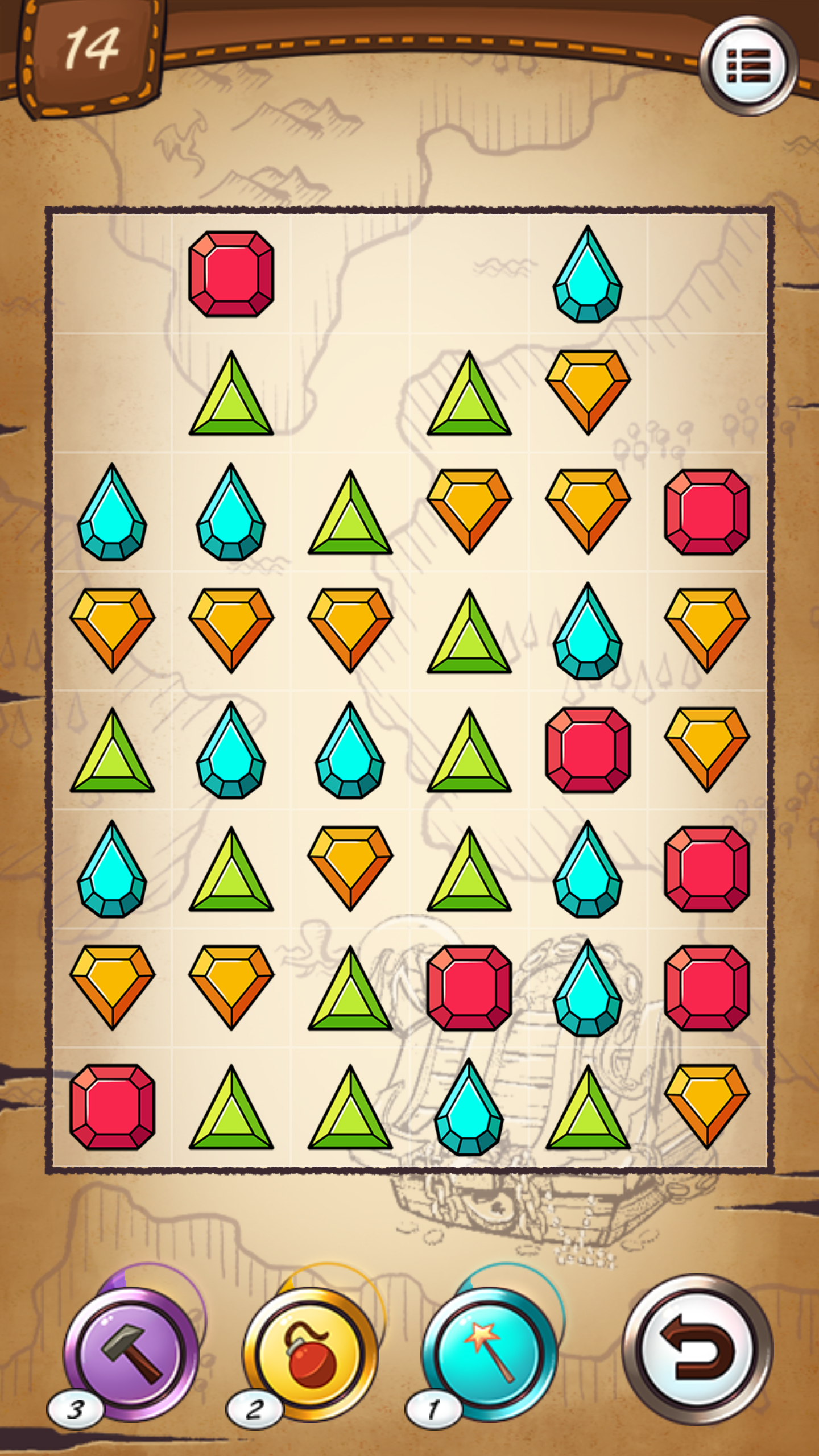 اسکرین شات 2 بازی Jewels Treasure Hunter