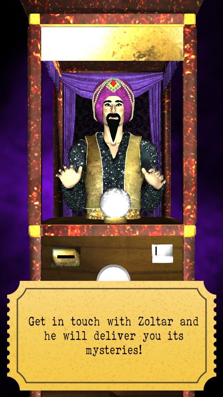 اسکرین شات 1 برنامه Zoltar fortune telling 3D
