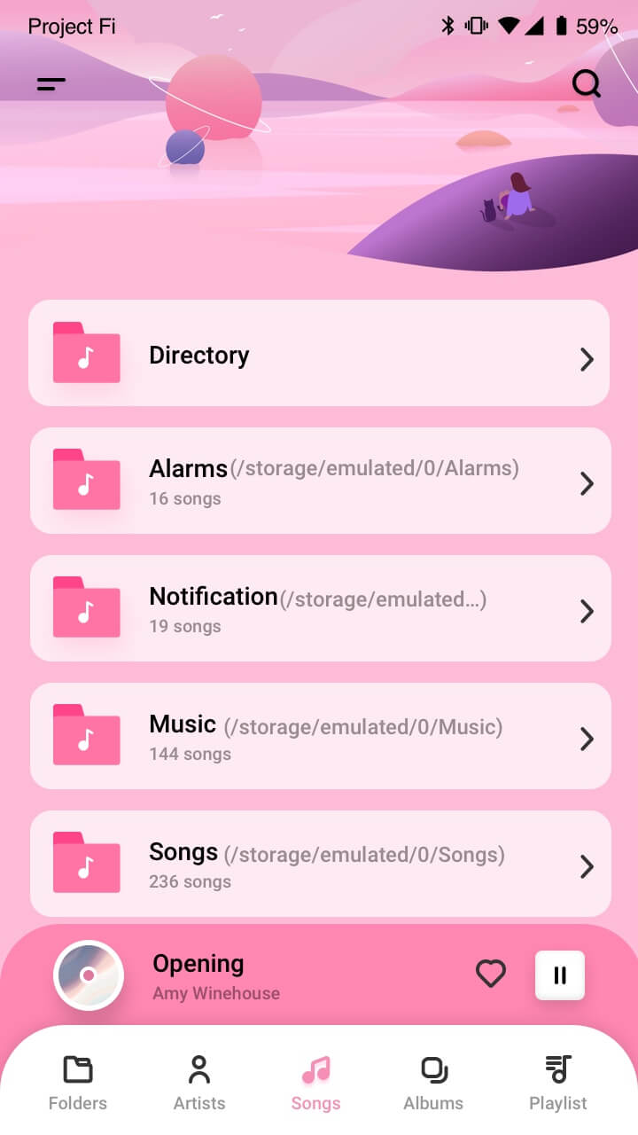 اسکرین شات 4 برنامه Play Music - MP3 Music Player