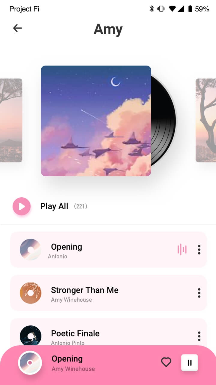 اسکرین شات 3 برنامه Play Music - MP3 Music Player