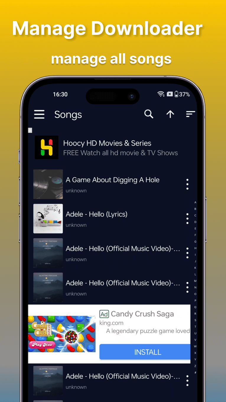 اسکرین شات 8 برنامه Offline Music Player: Play MP3