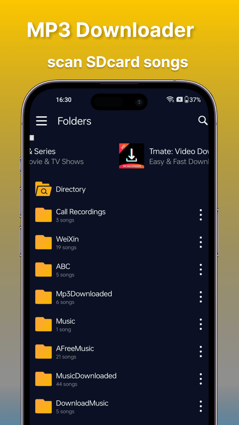 اسکرین شات 5 برنامه Offline Music Player: Play MP3