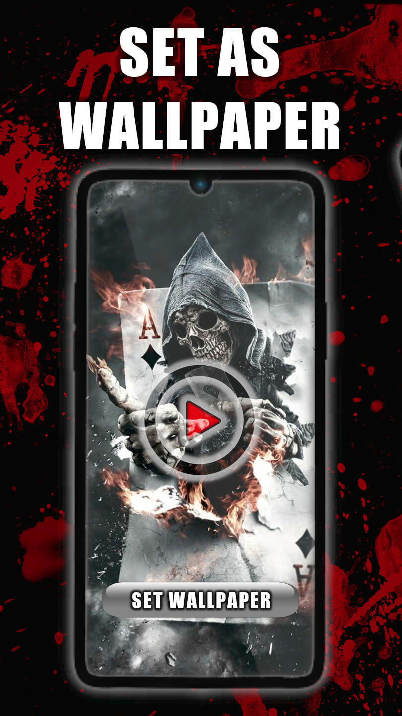 اسکرین شات 1 برنامه Horror Live Wallpaper