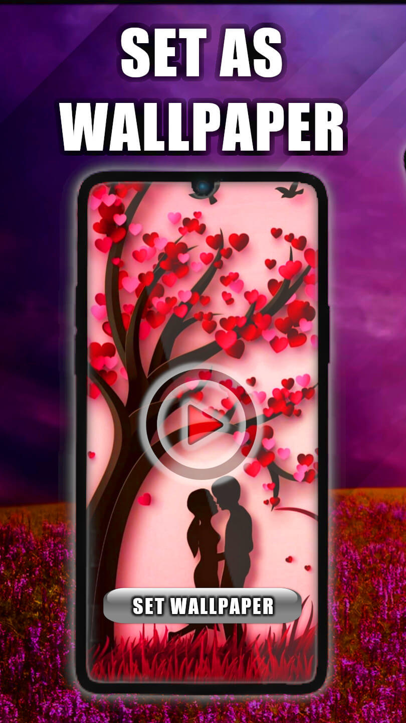 اسکرین شات 1 برنامه Love Live Wallpaper