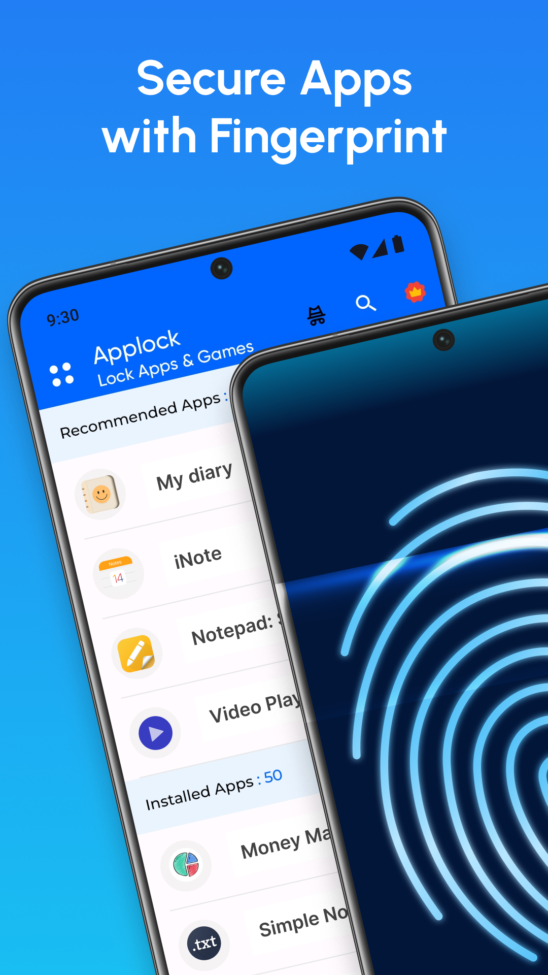 اسکرین شات 6 برنامه Fingerprint Lock Screen