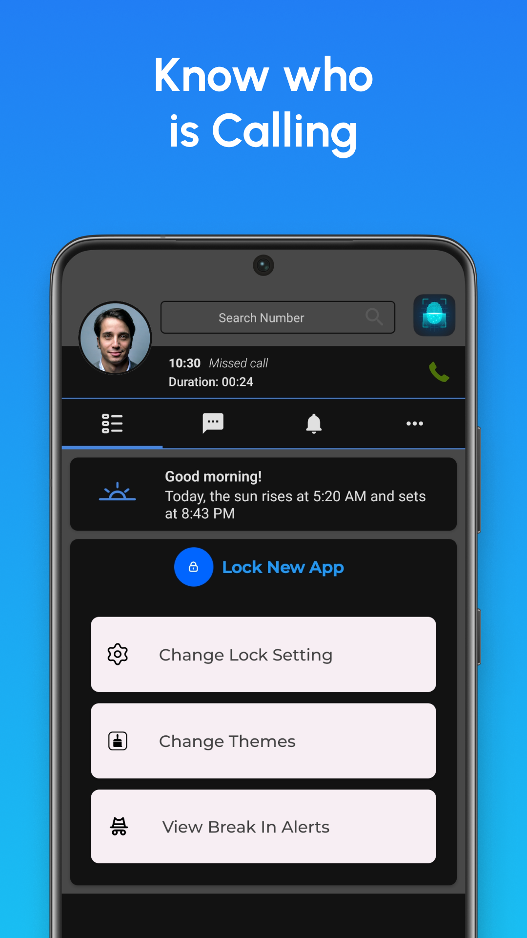 اسکرین شات 3 برنامه Fingerprint Lock Screen