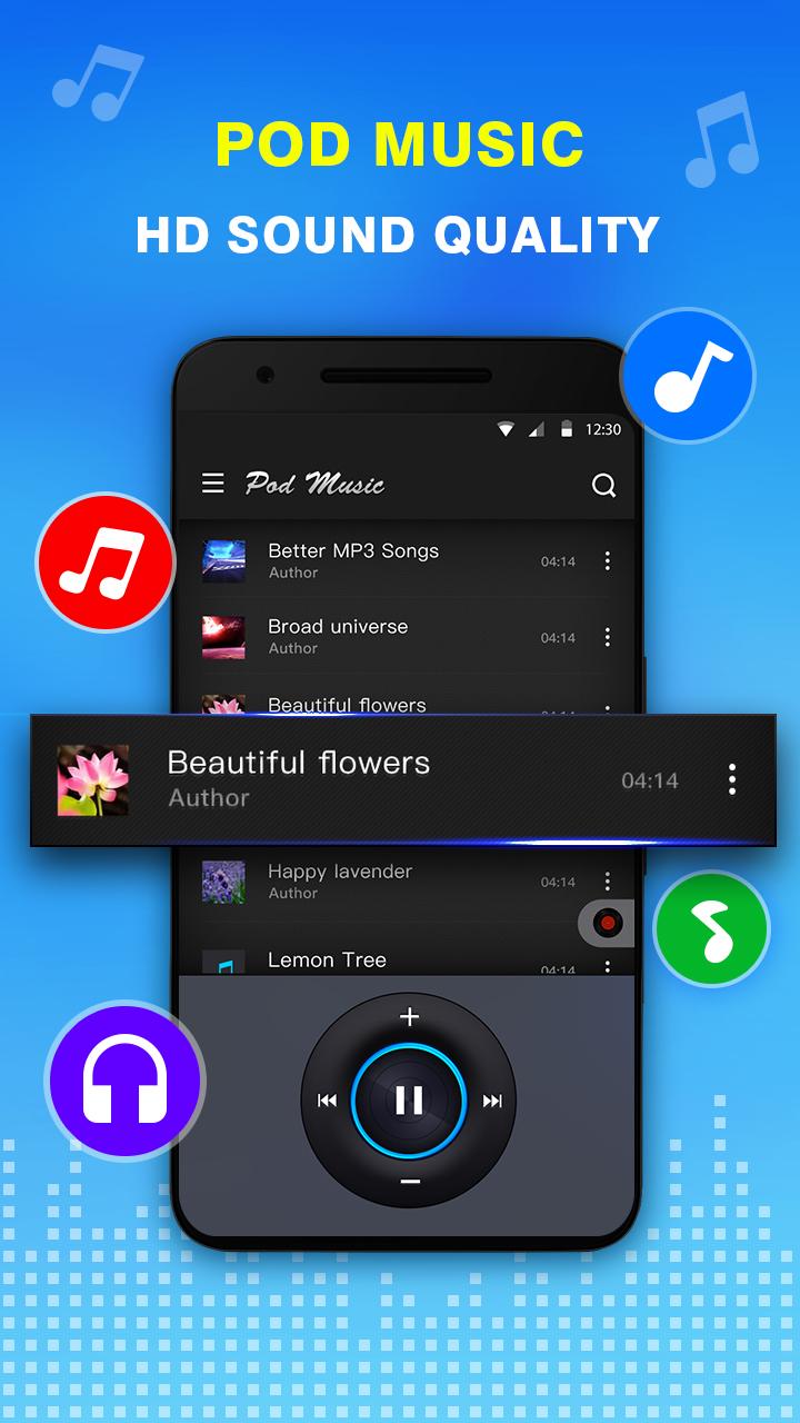 اسکرین شات 4 برنامه Bass Equalizer & Pod Music