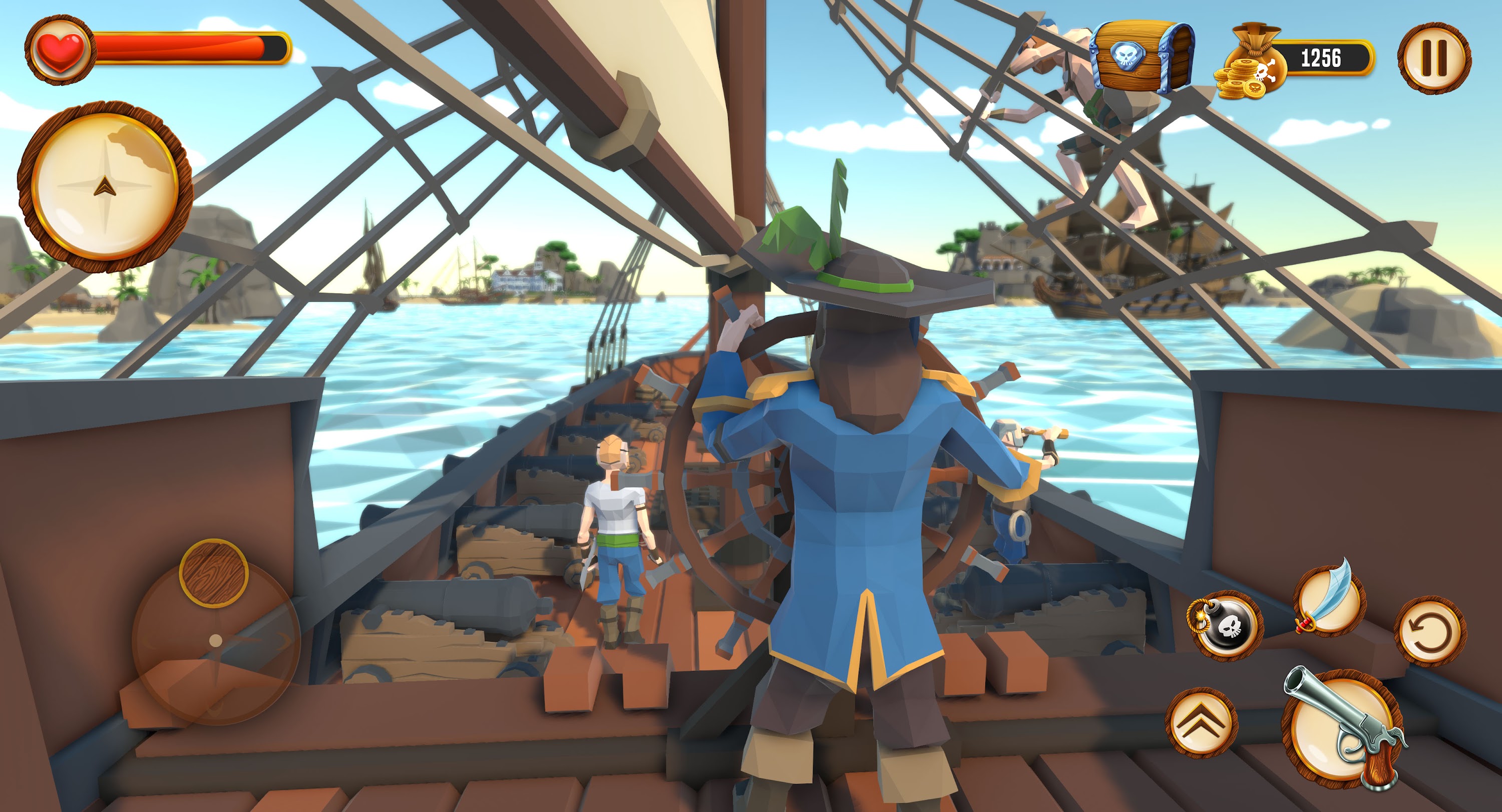 اسکرین شات 2 بازی Pirate Polygon Caribbean Sea