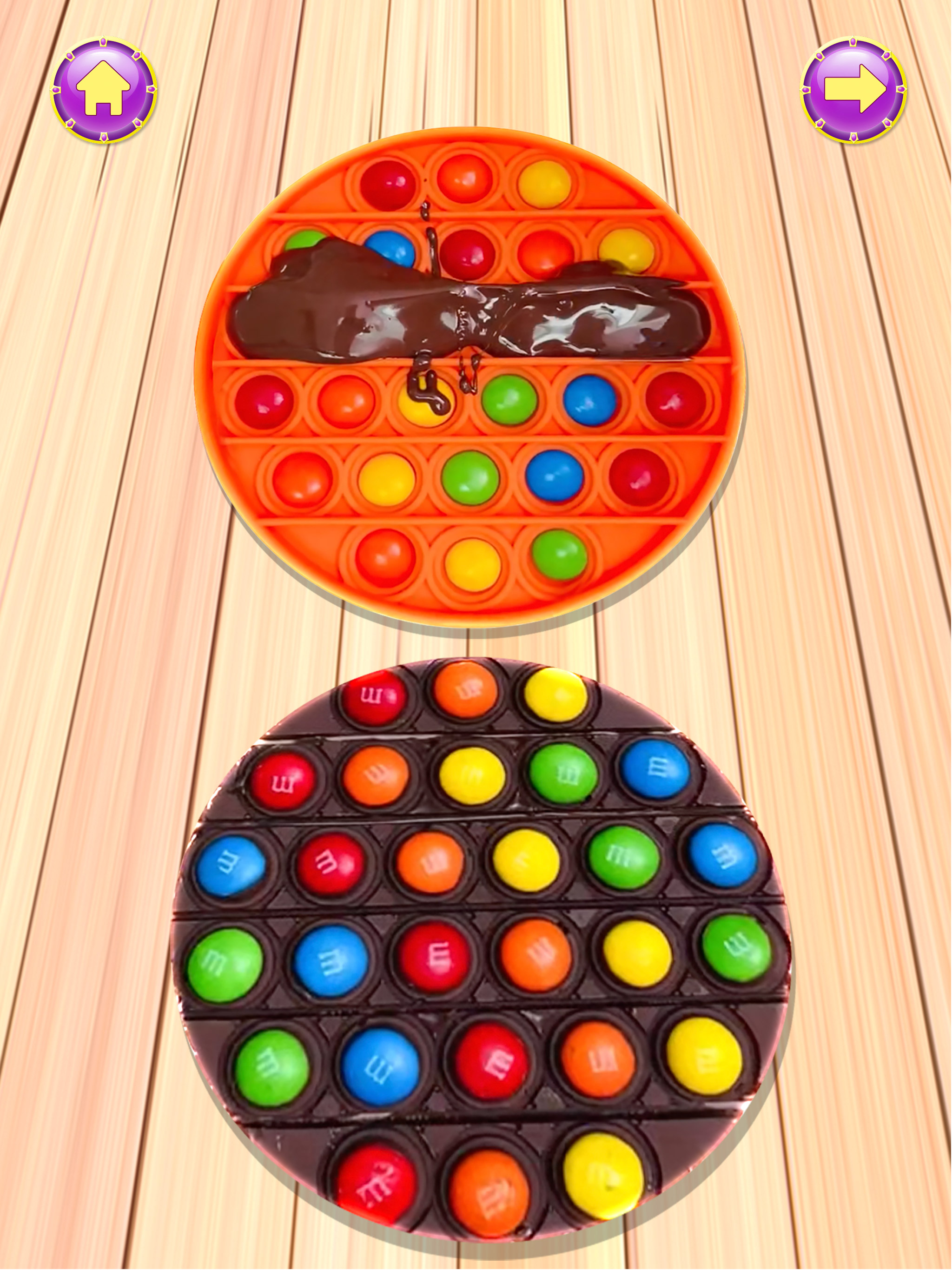 اسکرین شات 2 بازی Chocolate Pop It DIY Games