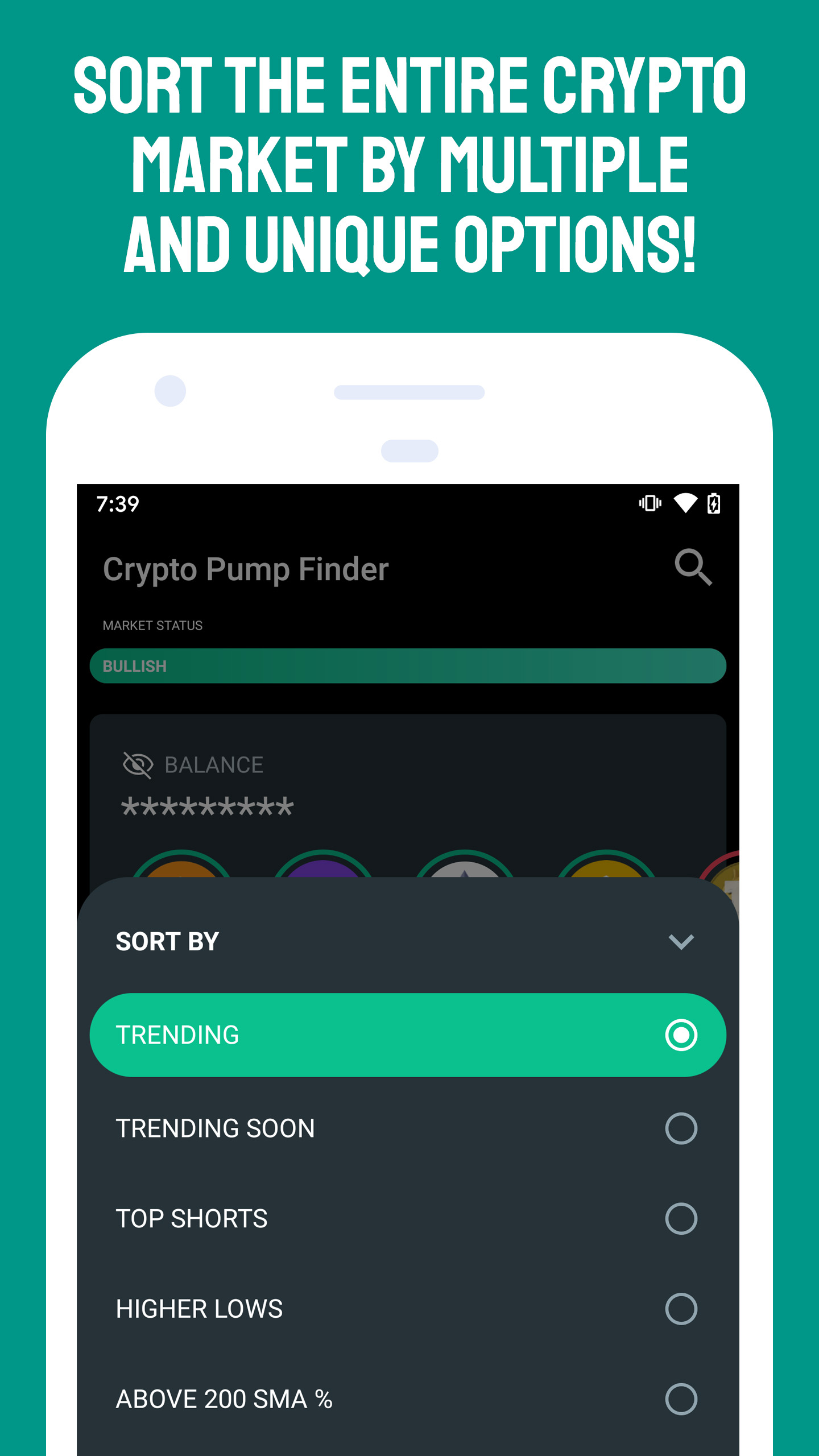 اسکرین شات 3 برنامه Crypto Pump Finder for Bitcoin
