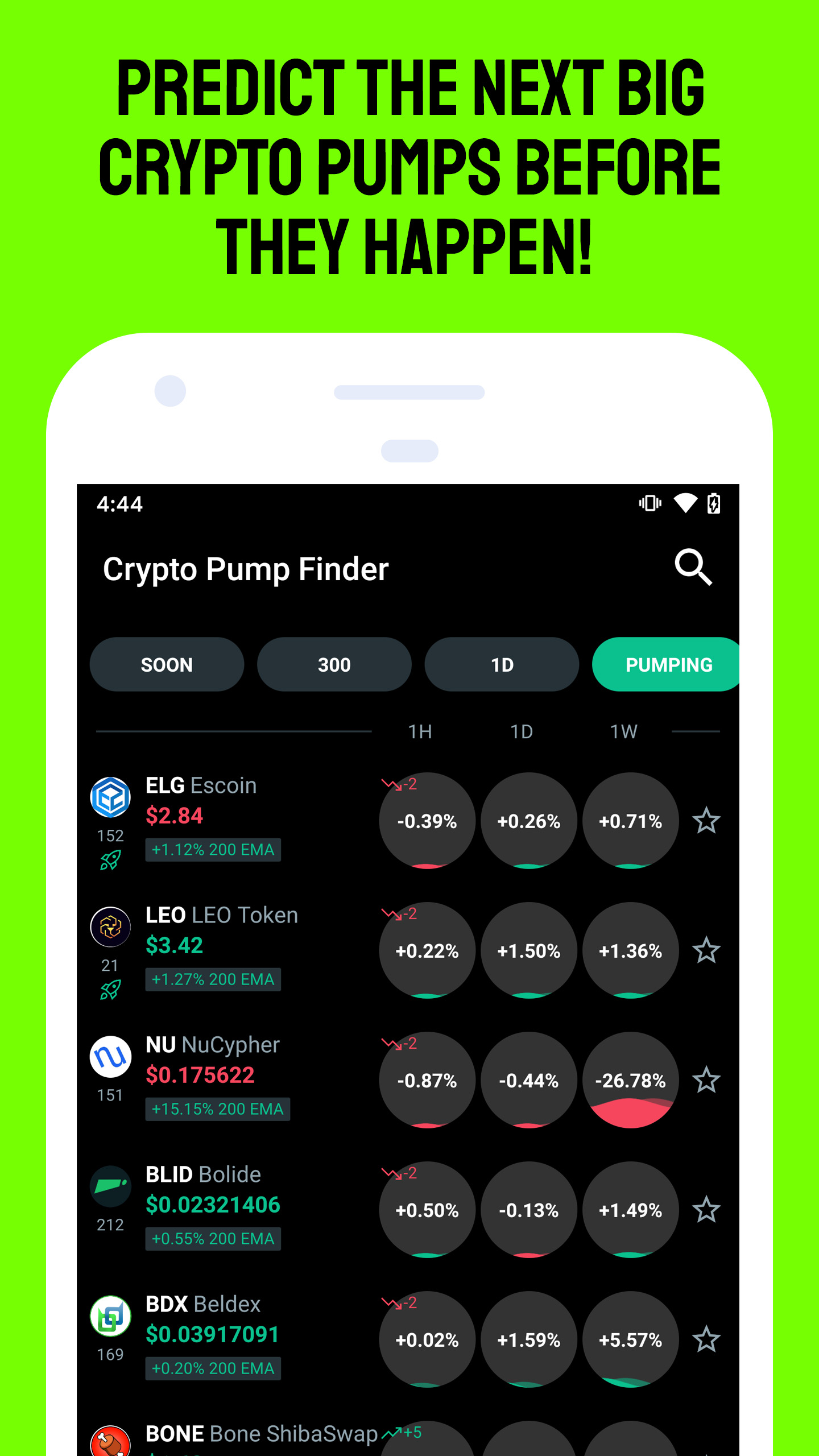 اسکرین شات 2 برنامه Crypto Pump Finder for Bitcoin