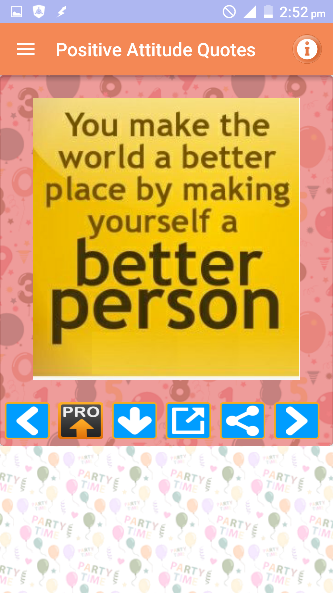 اسکرین شات 2 برنامه Positive Thinking Status Pics