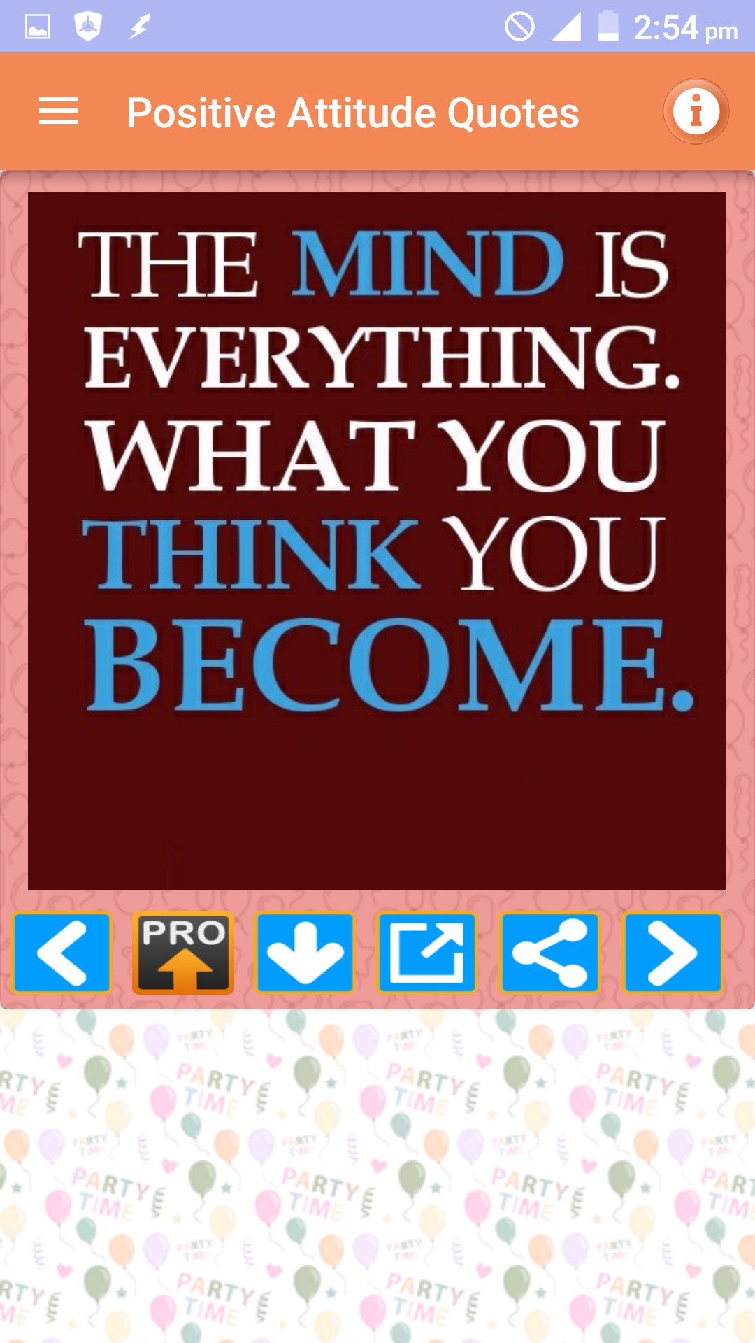 اسکرین شات 5 برنامه Positive Thinking Status Pics