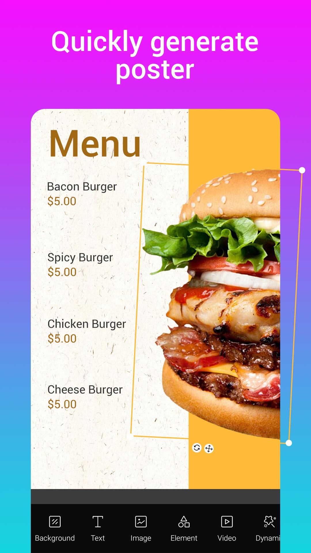 اسکرین شات 3 برنامه Poster Maker, Flyer Maker, Art