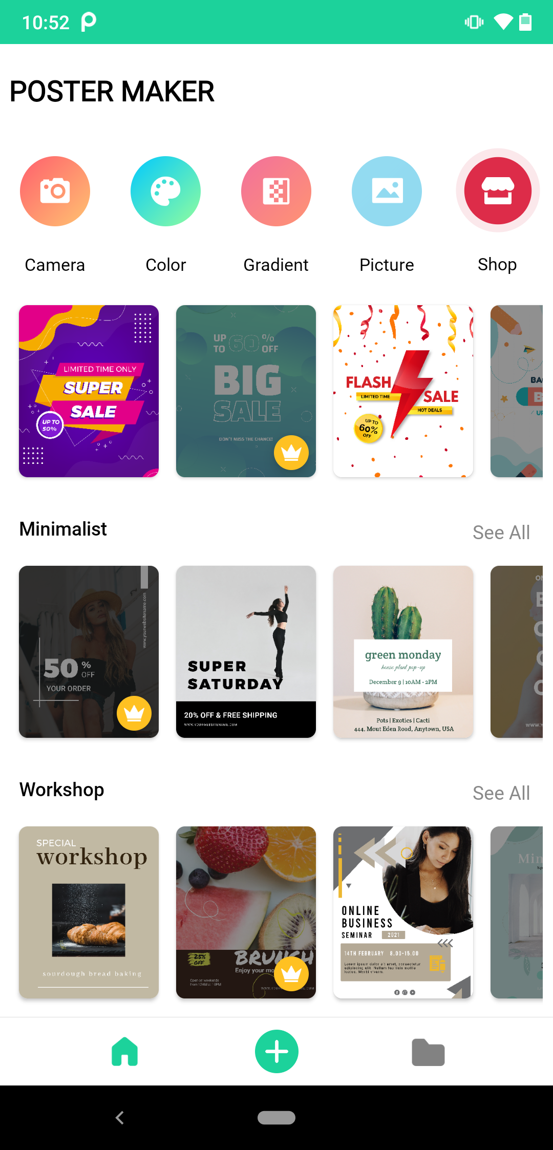 اسکرین شات 1 برنامه Poster Maker & Poster Designer