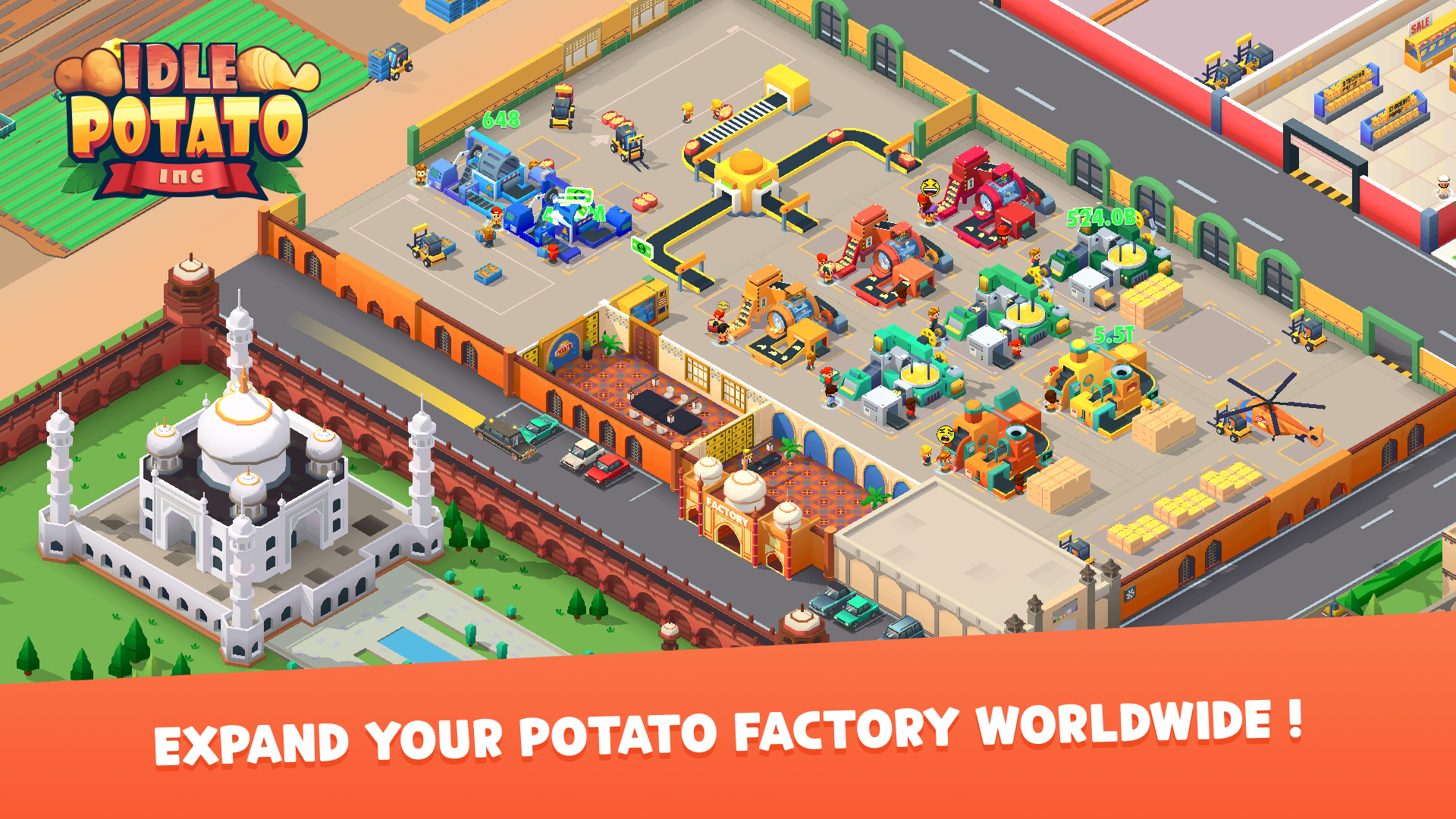 اسکرین شات 2 بازی Potato Inc - Tycoon, Idle