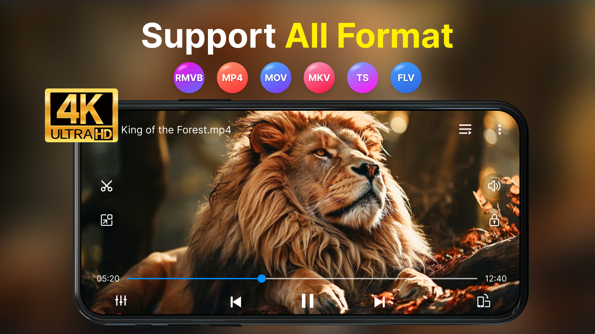 اسکرین شات 1 برنامه HD Video Player - Media Player