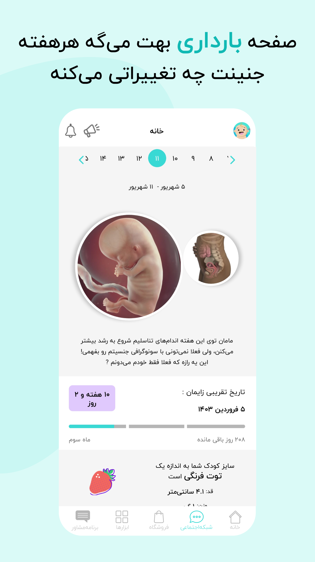 اسکرین شات 1 برنامه گهواره: بارداری و کودک
