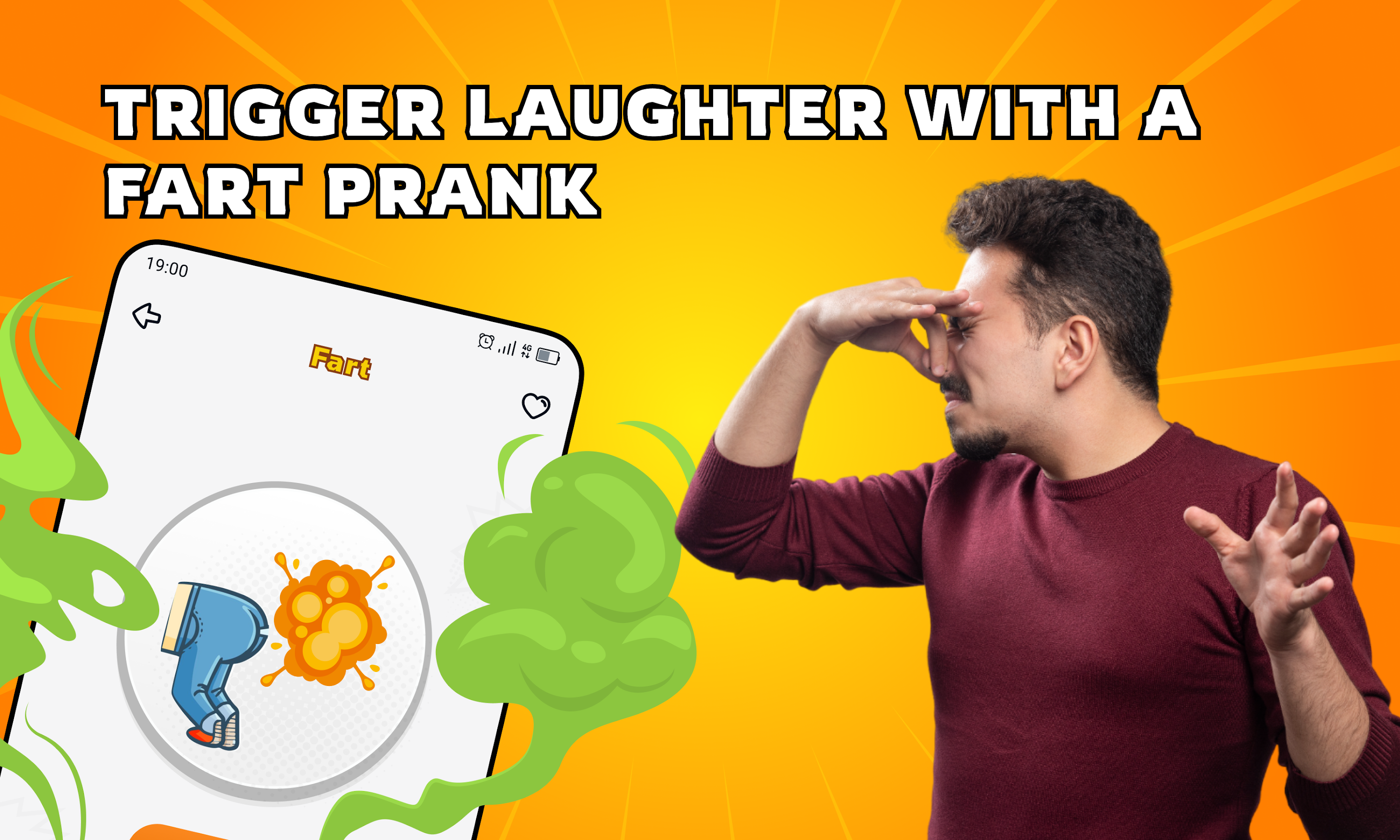اسکرین شات برنامه Funny Prank Sounds, Fart Sound 2