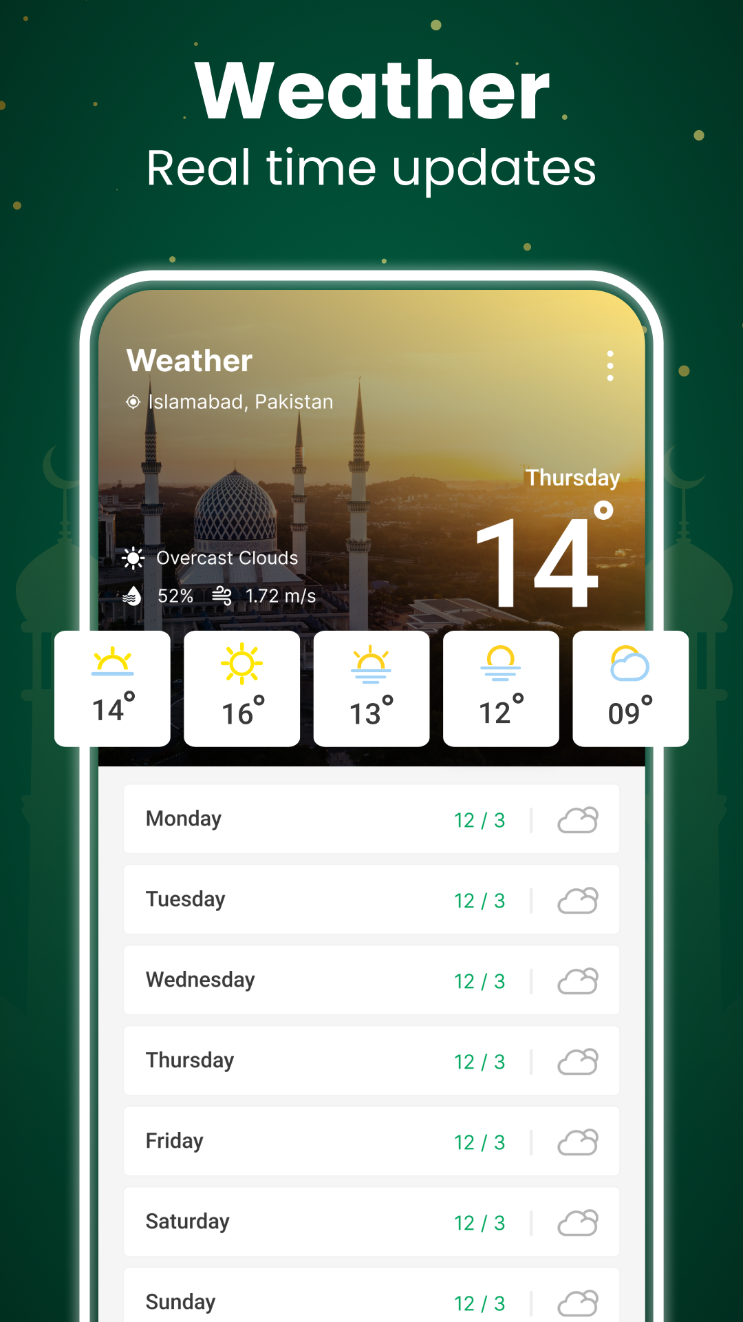 اسکرین شات 3 برنامه Prayer Time 360- مواقيت الصلاة
